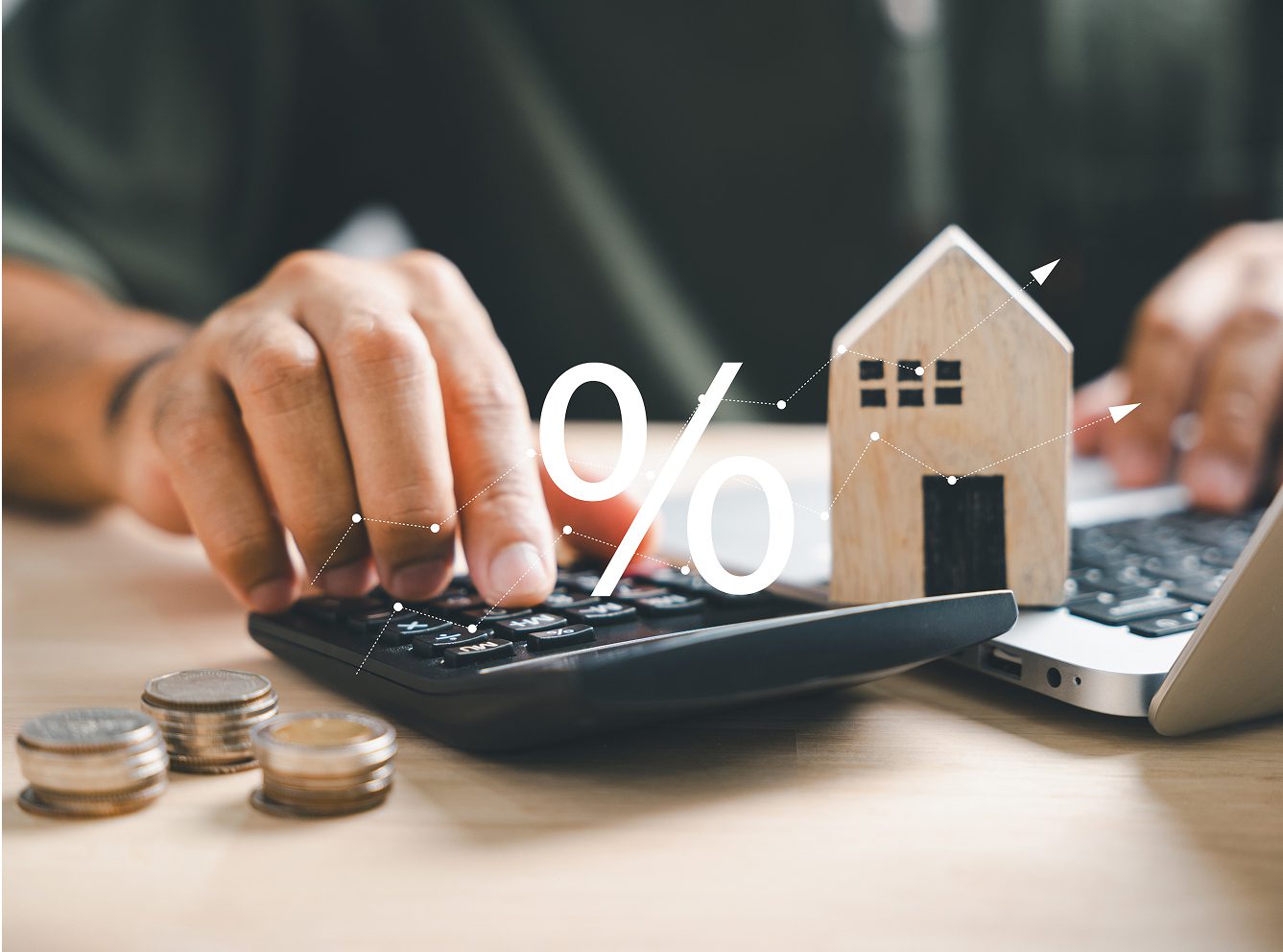 Calculating interest rates with house model.