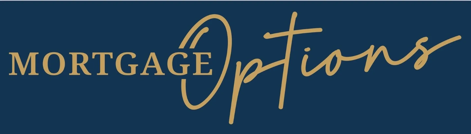 Mortgage Options text on blue background.